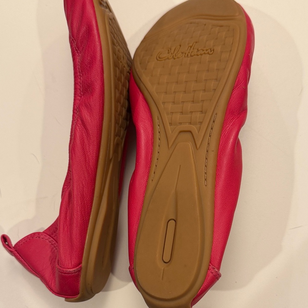 Cole Haan Women's Hot Pink Ballet Flats - Picture 2 of 2
